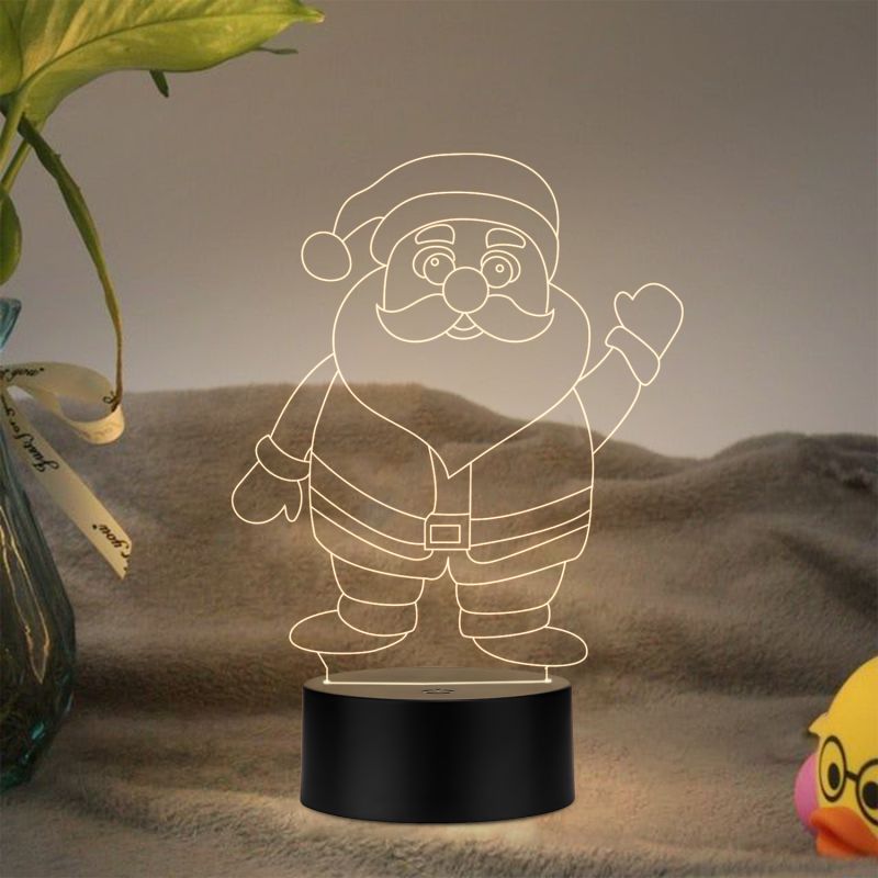 Santa Claus Led Night lamp with Warm White Color Gift for Christmas